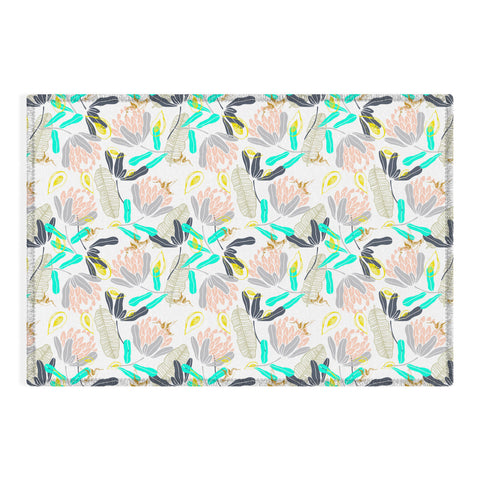 Marta Barragan Camarasa Gold Hummingbirds in Nature Outdoor Rug