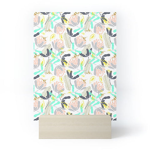 Marta Barragan Camarasa Gold Hummingbirds in Nature Mini Art Print