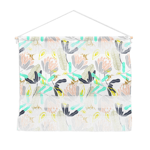 Marta Barragan Camarasa Gold Hummingbirds in Nature Wall Hanging Landscape