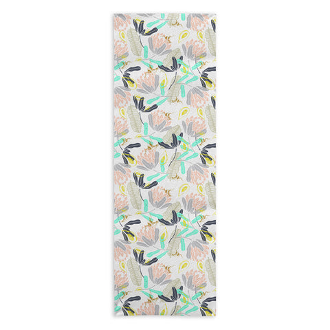Marta Barragan Camarasa Gold Hummingbirds in Nature Yoga Towel