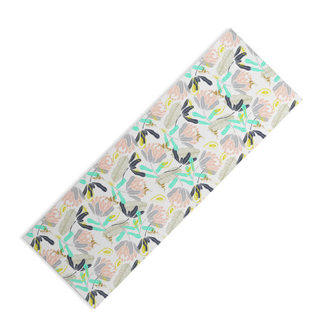 Marta Barragan Camarasa Gold Hummingbirds in Nature Yoga Mat