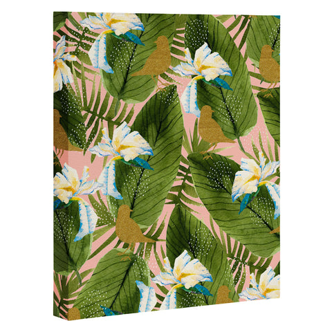 Marta Barragan Camarasa Golden birds in the rainforest Art Canvas