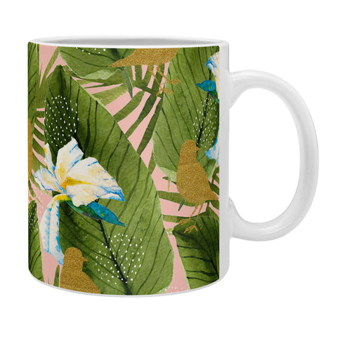 Marta Barragan Camarasa Golden birds in the rainforest Coffee Mug