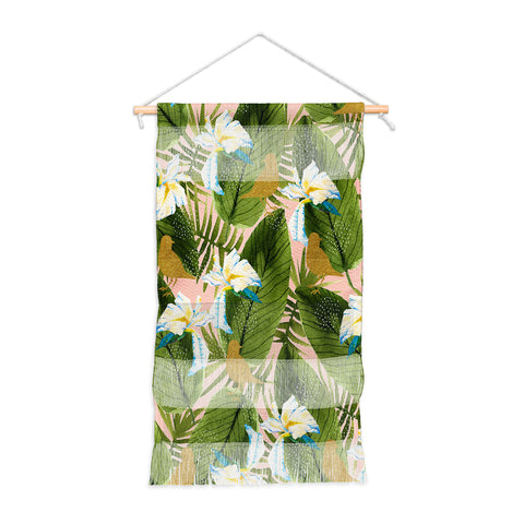 Marta Barragan Camarasa Golden birds in the rainforest Wall Hanging Portrait