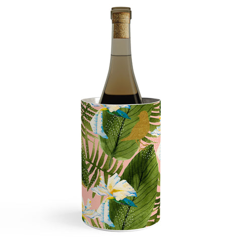 Marta Barragan Camarasa Golden birds in the rainforest Wine Chiller