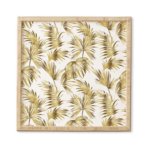Marta Barragan Camarasa Golden palms Framed Wall Art