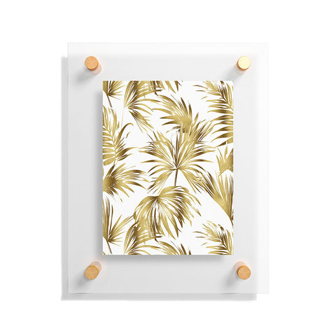 Marta Barragan Camarasa Golden palms Floating Acrylic Print