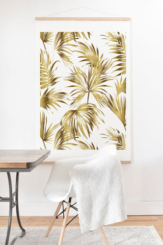 Marta Barragan Camarasa Golden palms Art Print And Hanger