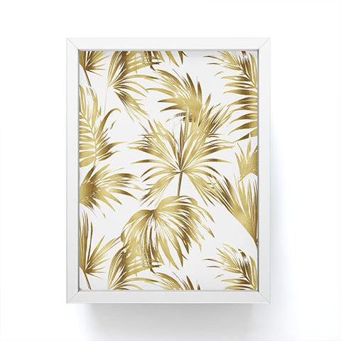 Marta Barragan Camarasa Golden palms Framed Mini Art Print