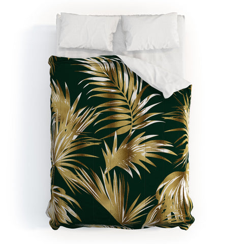 Marta Barragan Camarasa Golden palms II Comforter