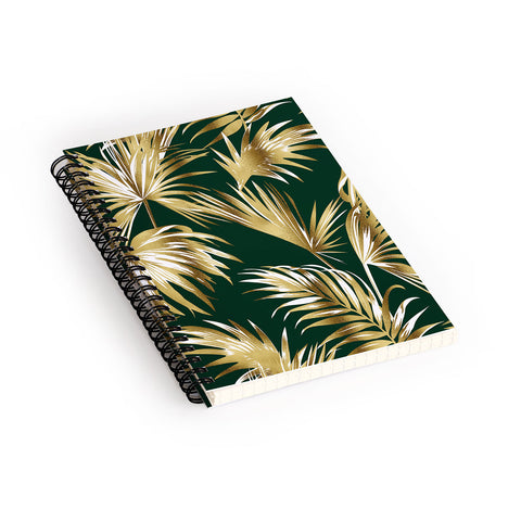 Marta Barragan Camarasa Golden palms II Spiral Notebook