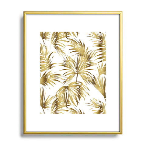Marta Barragan Camarasa Golden palms Metal Framed Art Print