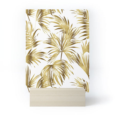 Marta Barragan Camarasa Golden palms Mini Art Print