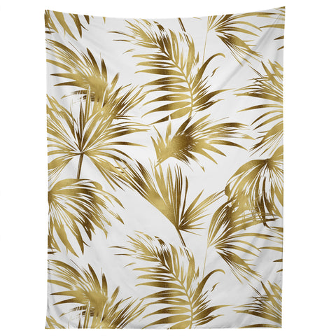 Marta Barragan Camarasa Golden palms Tapestry