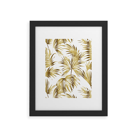 Marta Barragan Camarasa Golden palms Framed Art Print