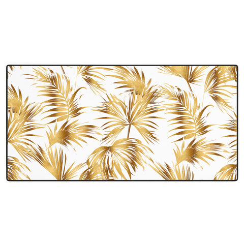 Marta Barragan Camarasa Golden palms Desk Mat
