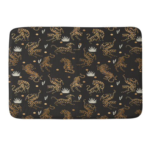 Marta Barragan Camarasa Golden tigers Memory Foam Bath Mat