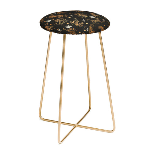 Marta Barragan Camarasa Golden tigers Counter Stool