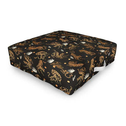 Marta Barragan Camarasa Golden tigers Outdoor Floor Cushion