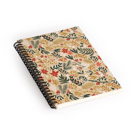 Marta Barragan Camarasa Happy holidays nature Spiral Notebook