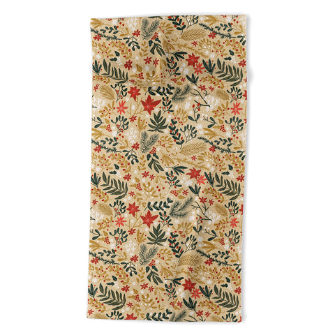 Marta Barragan Camarasa Happy holidays nature Beach Towel