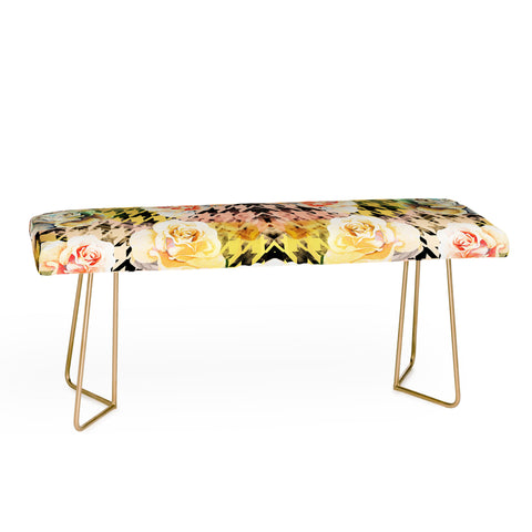 Marta Barragan Camarasa Houndstooth and flowers Bench