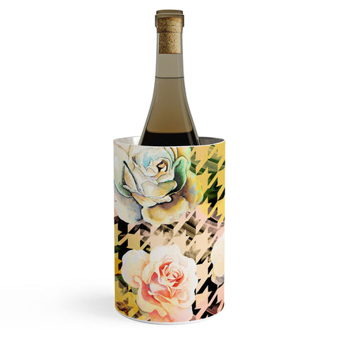 Marta Barragan Camarasa Houndstooth and flowers Wine Chiller