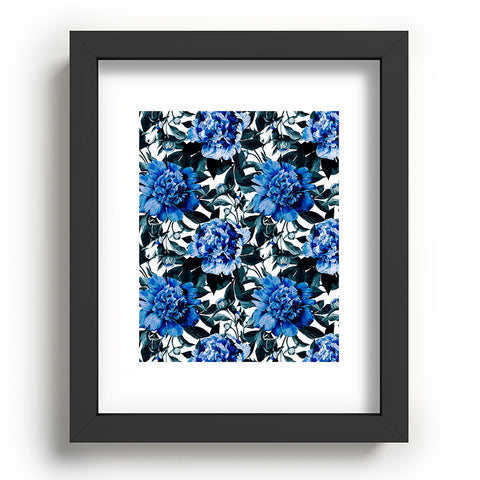 Marta Barragan Camarasa Indigo floral Recessed Framing Rectangle