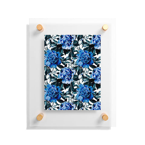 Marta Barragan Camarasa Indigo floral Floating Acrylic Print