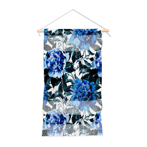 Marta Barragan Camarasa Indigo floral Wall Hanging Portrait