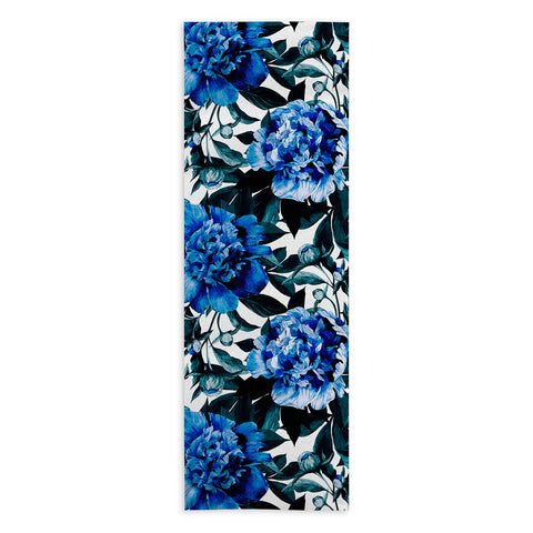 Marta Barragan Camarasa Indigo floral Yoga Towel
