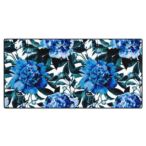 Marta Barragan Camarasa Indigo floral Desk Mat