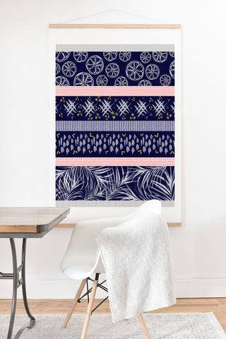 Marta Barragan Camarasa Indigo nature and fruits Art Print And Hanger