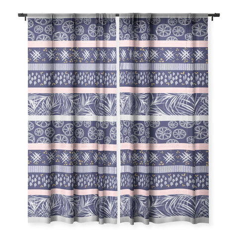 Marta Barragan Camarasa Indigo nature and fruits Sheer Non Repeat