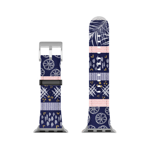 Marta Barragan Camarasa Indigo nature and fruits Apple Watch Band