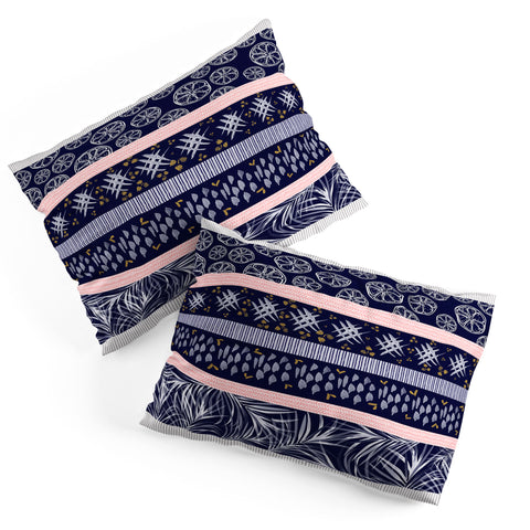 Marta Barragan Camarasa Indigo nature and fruits Pillow Shams