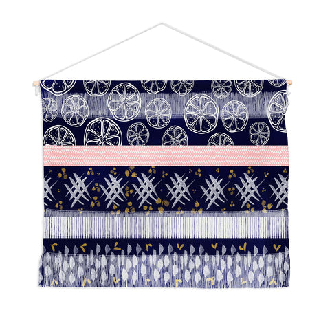 Marta Barragan Camarasa Indigo nature and fruits Wall Hanging Landscape