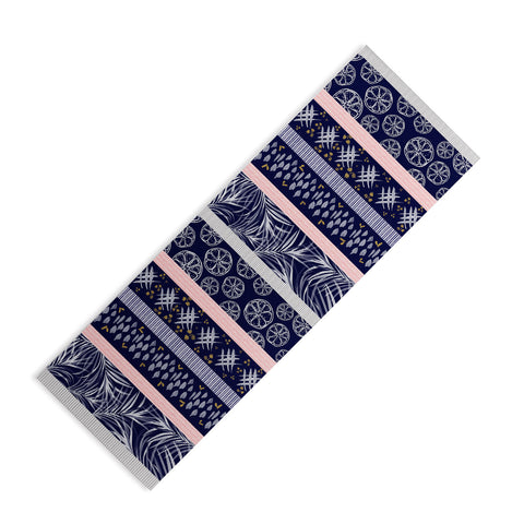 Marta Barragan Camarasa Indigo nature and fruits Yoga Mat