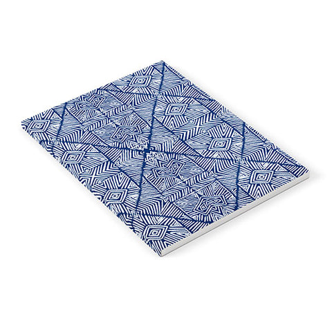 Marta Barragan Camarasa Indigo of geometric shapes of watercolor Notebook