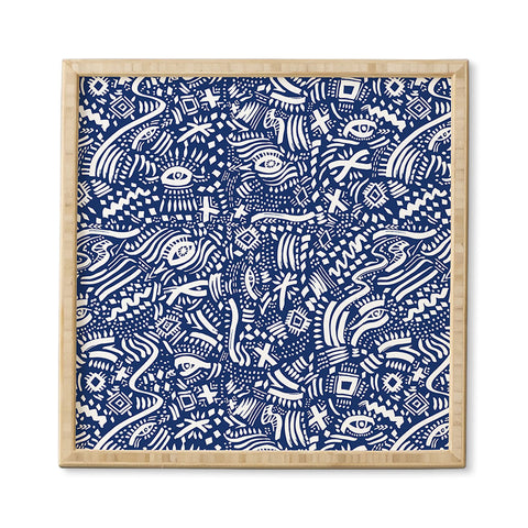 Marta Barragan Camarasa Indigo tribe nomadic Framed Wall Art