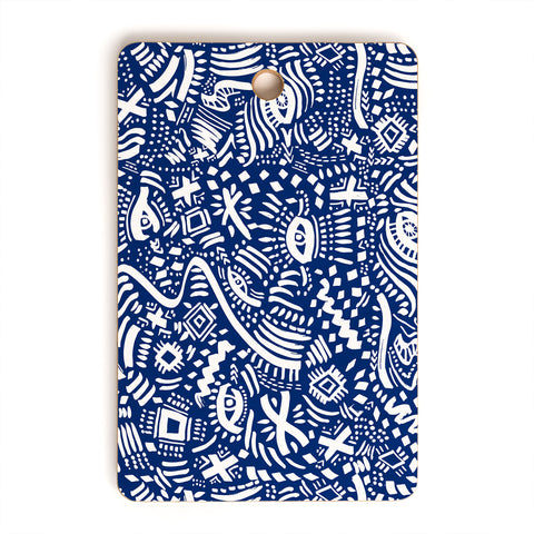 Marta Barragan Camarasa Indigo tribe nomadic Cutting Board Rectangle