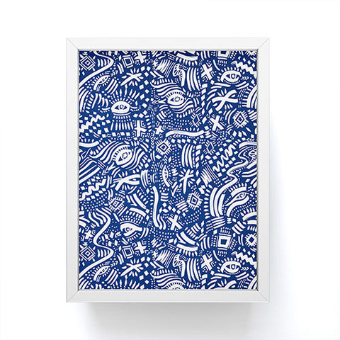 Marta Barragan Camarasa Indigo tribe nomadic Framed Mini Art Print