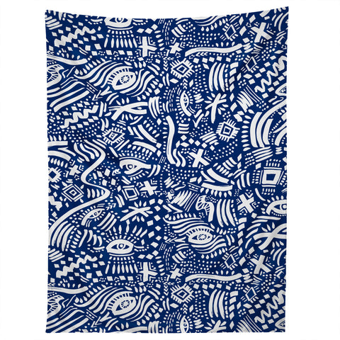 Marta Barragan Camarasa Indigo tribe nomadic Tapestry