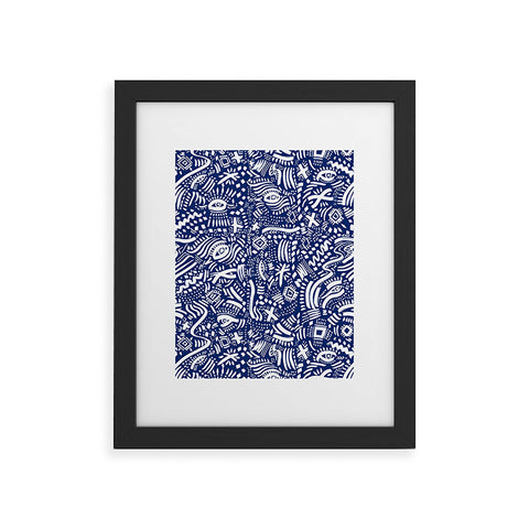 Marta Barragan Camarasa Indigo tribe nomadic Framed Art Print