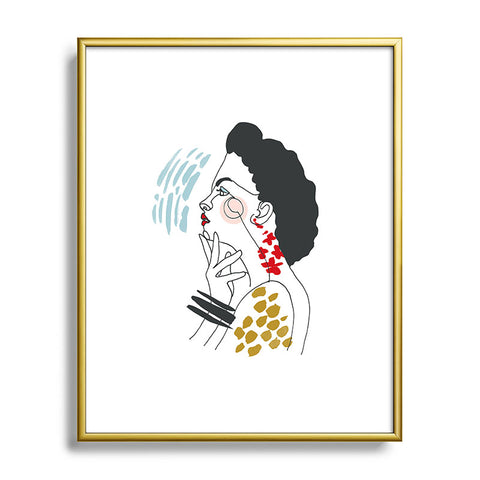 Marta Barragan Camarasa Inspiring woman Metal Framed Art Print