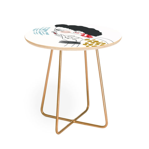 Marta Barragan Camarasa Inspiring woman Round Side Table