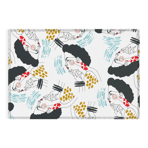 Marta Barragan Camarasa Inspiring woman Outdoor Rug