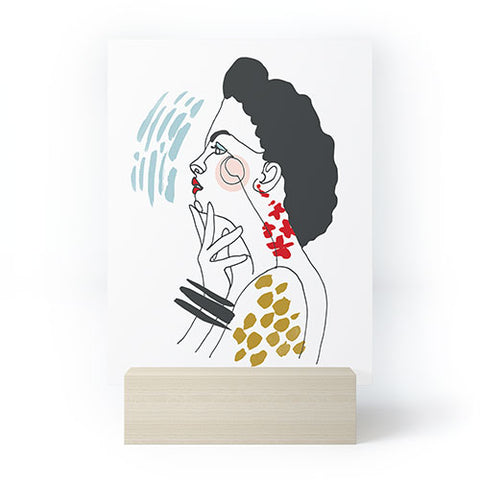 Marta Barragan Camarasa Inspiring woman Mini Art Print