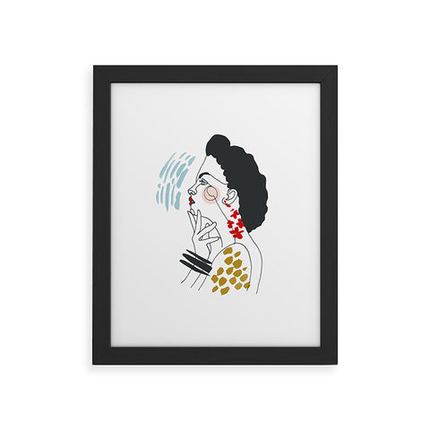 Marta Barragan Camarasa Inspiring woman Framed Art Print