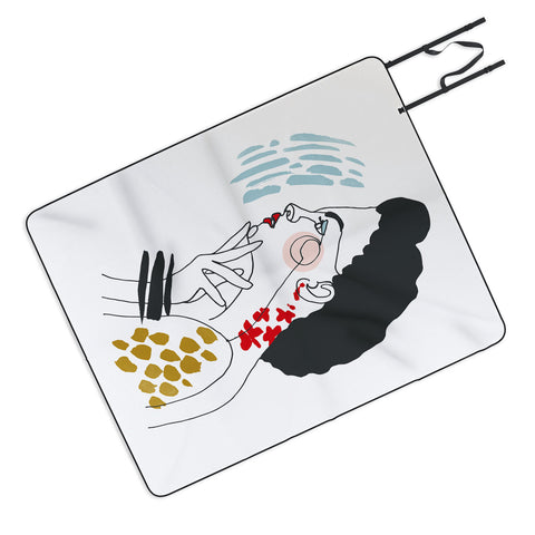 Marta Barragan Camarasa Inspiring woman Picnic Blanket